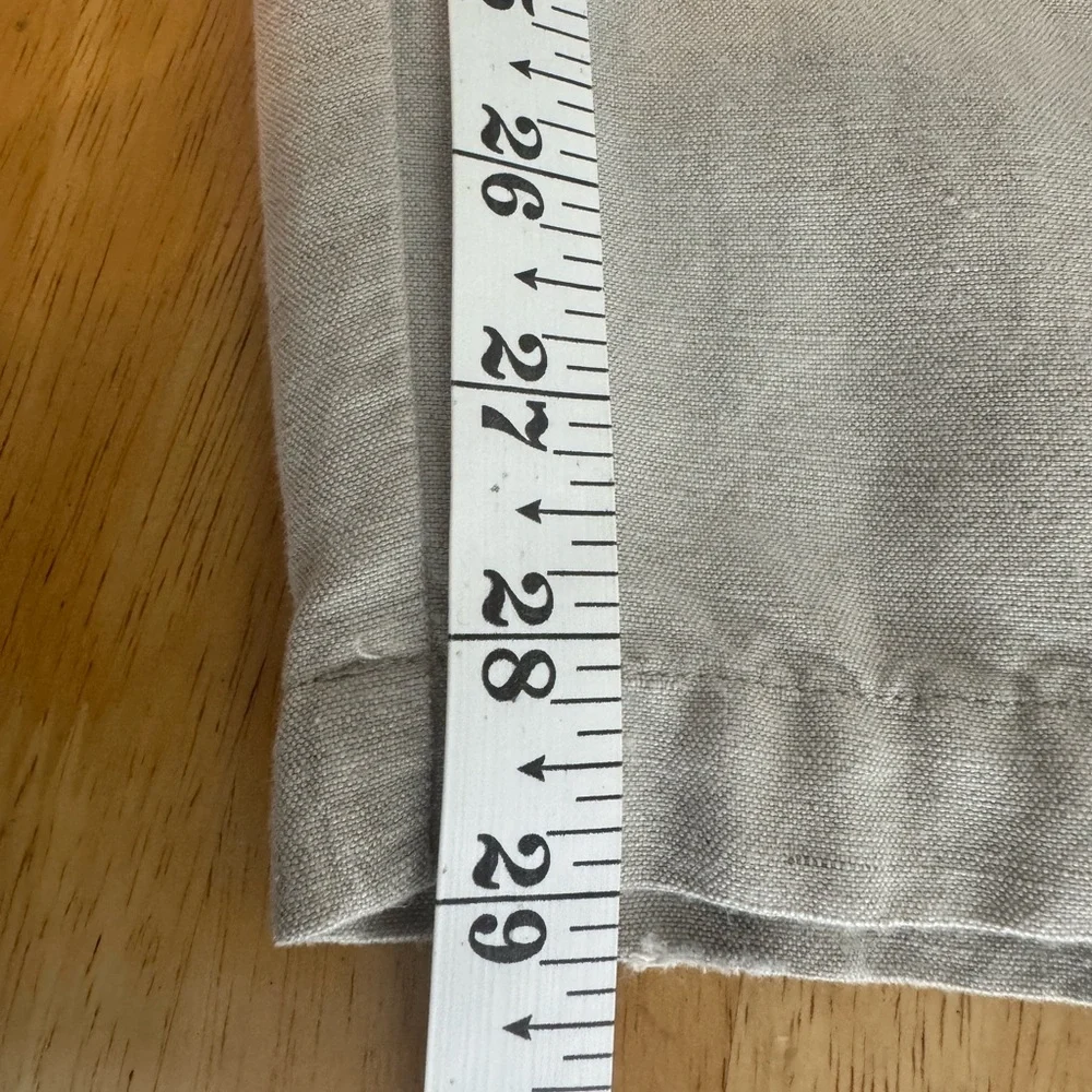 Cubavera Tan Linen Viscose Casual Resortwear Drawstring Waist Pants Size XXL